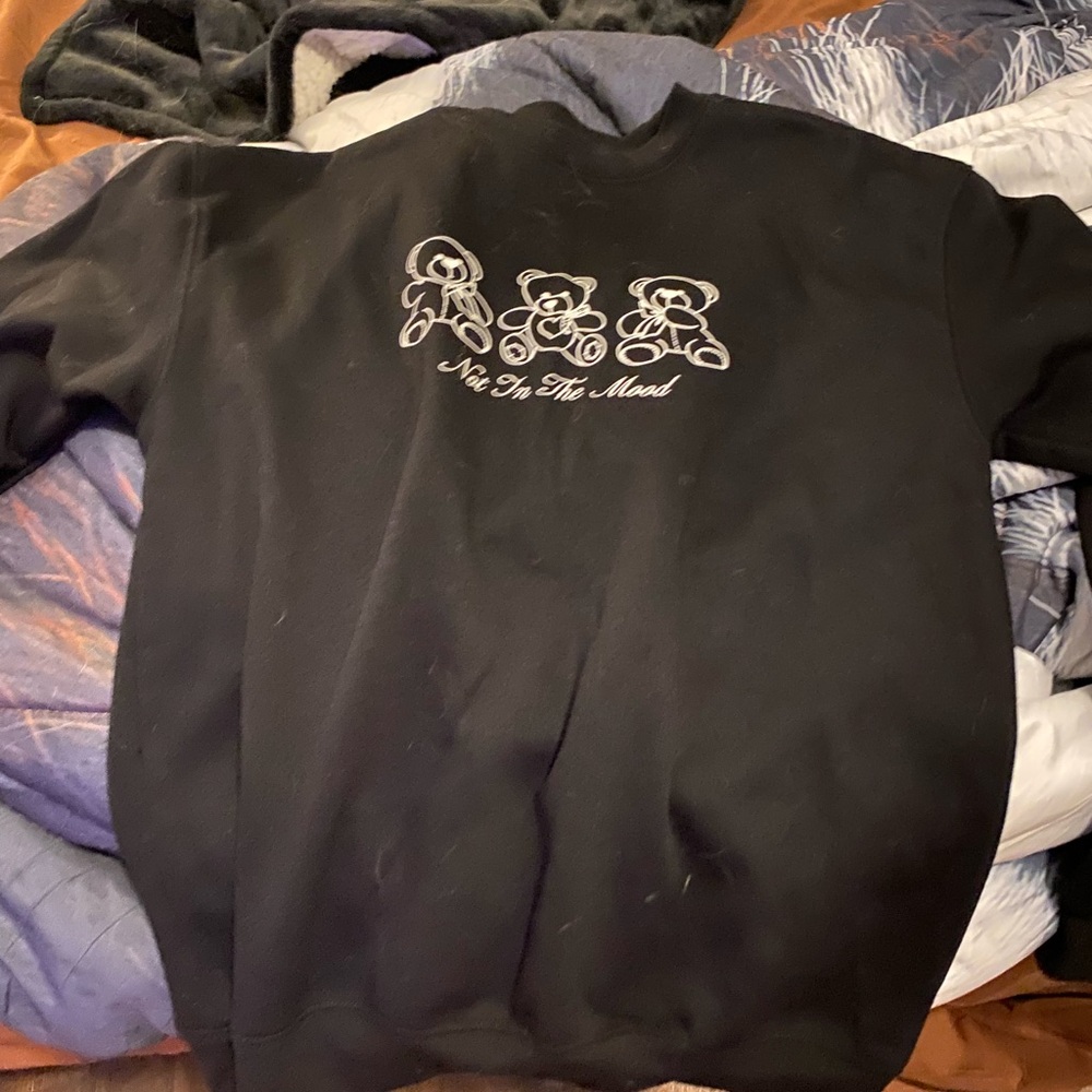 Black Graphic Sweater